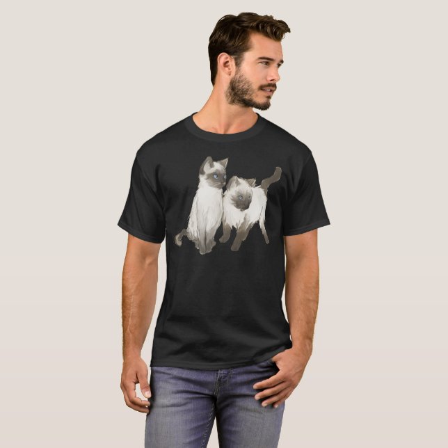 Siamese Cat Shirt - Gift For Cat Lovers (Front Full)