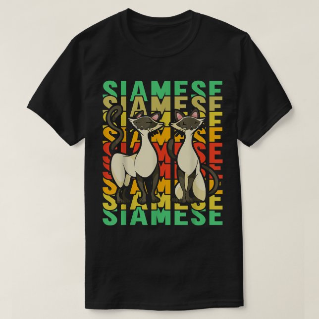 Siamese Cat  T-Shirt (Design Front)