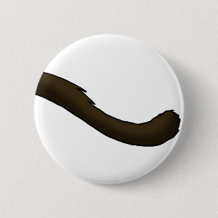 Siamese Cat Tail 2 Inch Round Button