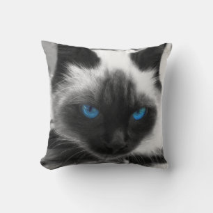 Siamese Cat Throw Pillow