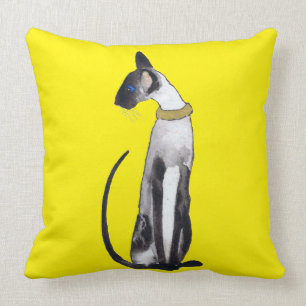 SIAMESE CAT THROW PILLOW