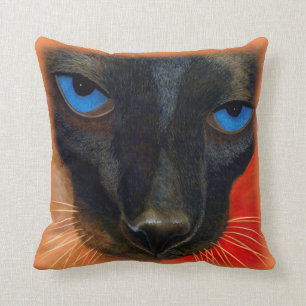 Siamese Cat Throw Pillow