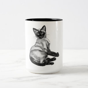 Siamese Cat Two-Tone Coffee Mug