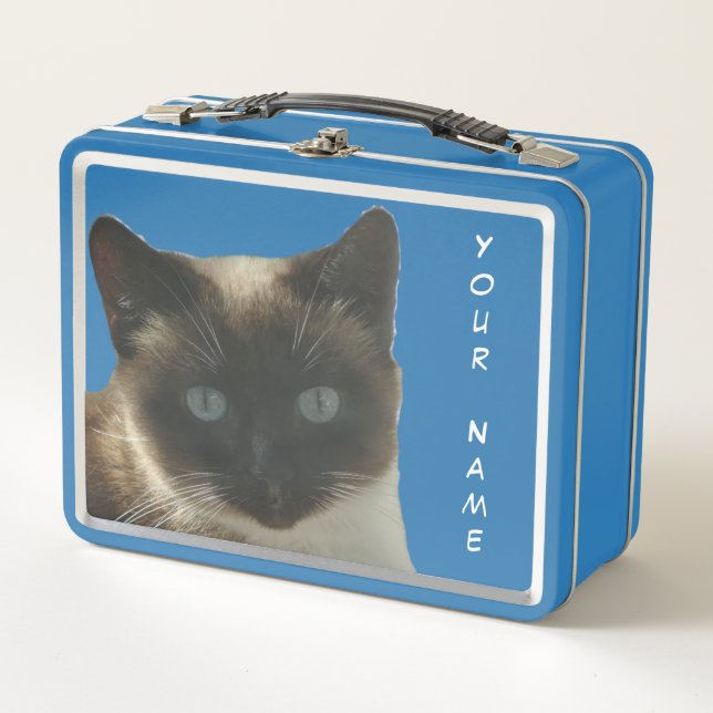 Siamese Cat with Bright Blue Eyes Lunchbox (Front)