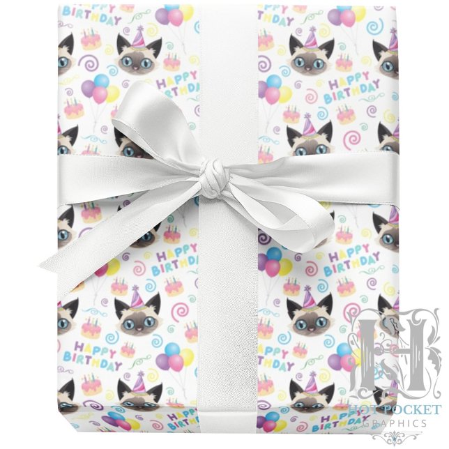 Siamese Cat Wrapping Paper (Creator Uploaded)