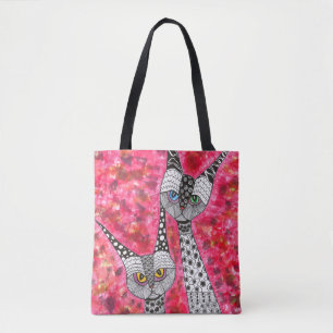 Siamese Cats Tote Bag