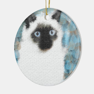 Siamese Ceramic Ornament