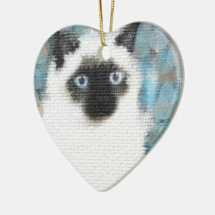Siamese Ceramic Ornament