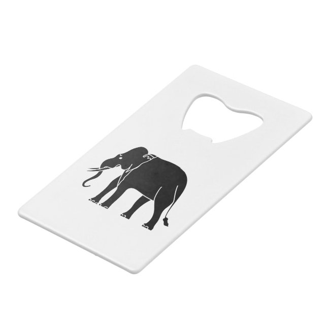 Siamese Elephant Credit Card Bottle Opener (Front Angled)