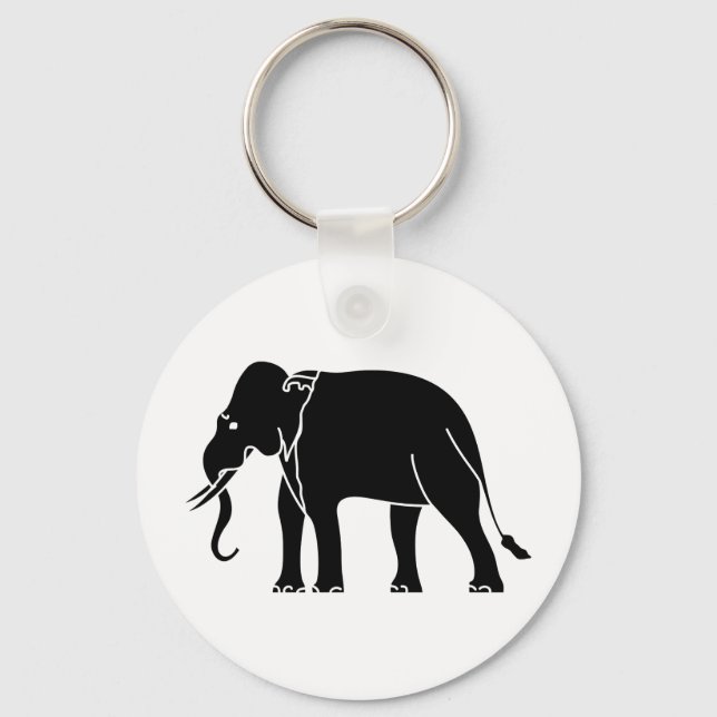Siamese Elephant Keychain (Front)