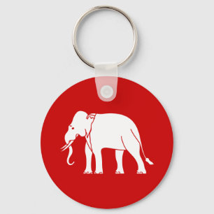 Siamese Elephant Keychain