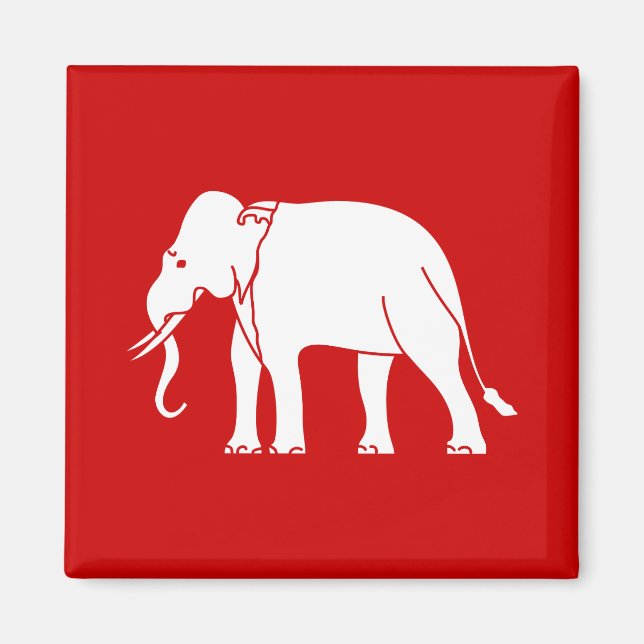 Siamese Elephant Magnet (Front)