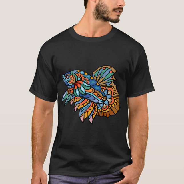 Siamese Fighting Fish, Betta Fish lover Tee Gift F (Front)