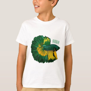 Siamese fighting fish cartoon illustration T-Shirt