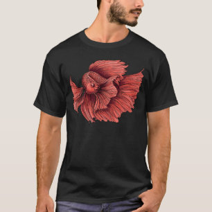 Siamese fighting fish drawing T-Shirt