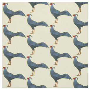 Siamese fireback bird cartoon illustration fabric