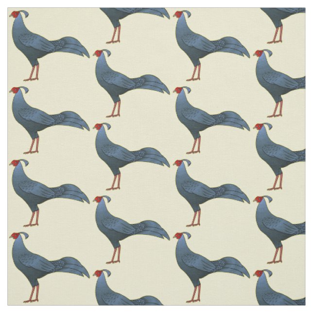Siamese fireback bird cartoon illustration  fabric (Swatch)