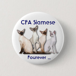 Siamese Forever 2 Inch Round Button