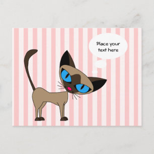 Siamese Hello Postcard - Customize it!