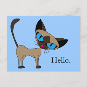 Siamese Hello Postcard - Customize it!
