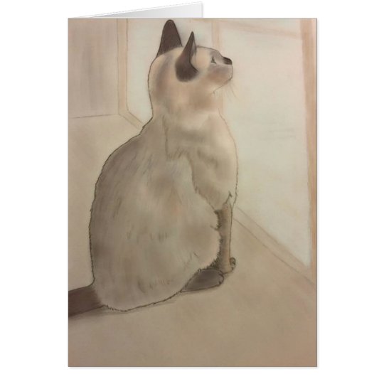Siamese Kitten Blank Card