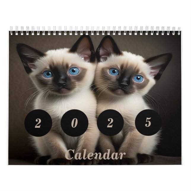 Siamese Kitten Calendrier Personnalisé Pour Les Am (Protection)