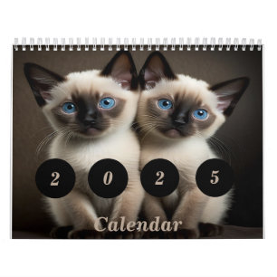 Siamese Kitten Custom Calendar For Cat Lovers