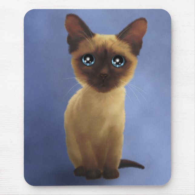Siamese kitty mousepad (Front)