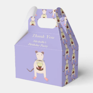 Siamese Rat with Birthday Cake Custom Favor Box
