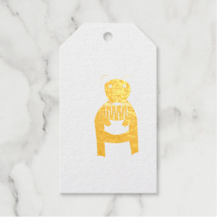 Siamese Rat with Birthday Cake Custom Gift Tags