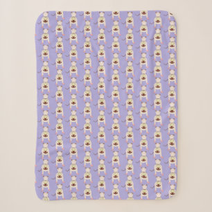 Siamese Rat with Birthday Cake Patterned Sherpa Blanket
