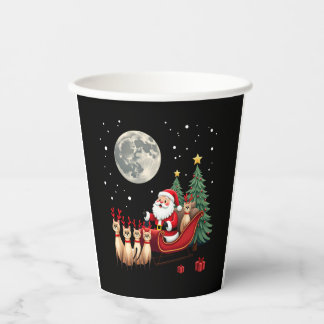 Siamese Reindeer Christmas Siamese Cat Lover Gifts Paper Cups