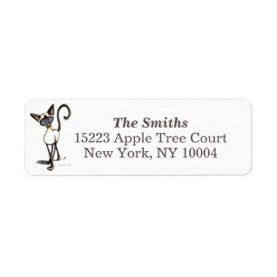 Siamese Seal Point Crosswalk Off-Leash Art™ Line