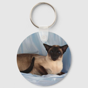 Siamese, seal point keychain