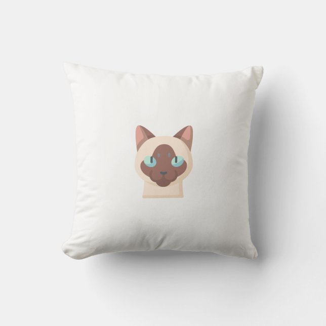 Siamese Throw Pillow (Front)