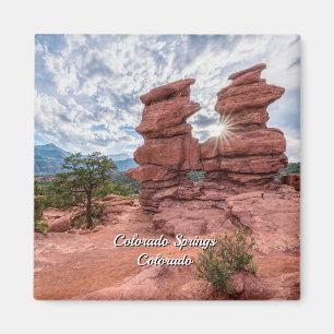 Siamese Twins Colorado Sunburst Carré Magnet