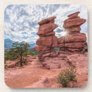 Siamese Twins Colorado Sunburst Coaster