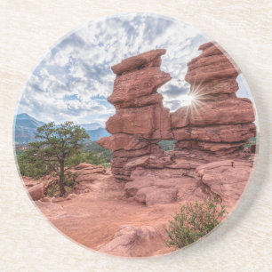 Siamese Twins Colorado Sunburst Coaster