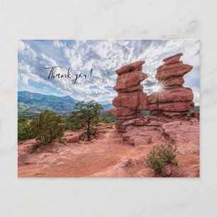 Siamese Twins Colorado Sunburst Thank You Postcard