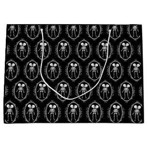 Siamese Twins Skeleton  Large Gift Bag