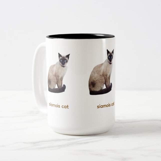 siamois cat mug (Front Left)