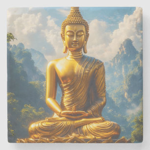Siam's Golden Soul Stone Coaster