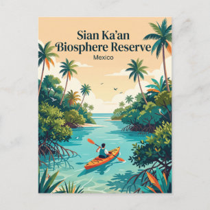 Sian Ka'an Biosphere Reserve Mexico Postcard