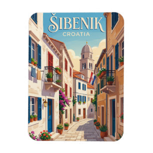 Šibenik Old Town Alley Croatia Magnet