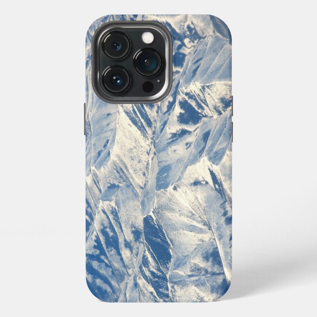 Sibera from airplane Winter Background iPhone Case (Back)