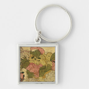Siberia, RussiaPanoramic MapSiberia, Russia Keychain