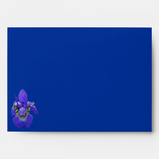 Siberian Blue Iris Envelope (Front)