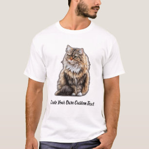 Siberian Cat Create Your Own Custom Text T-Shirt