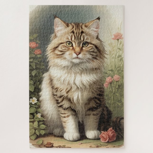 Siberian Cat Jigsaw Puzzle (Vertical)