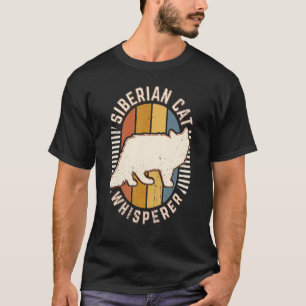 Siberian Cat Whisperer Vintage Classic Retro Anima T-Shirt